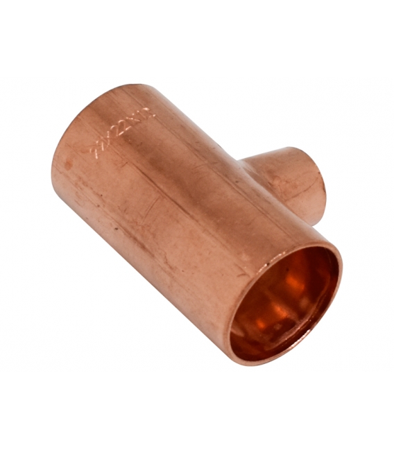 Bakır İnegal Te Ø 22 - Ø 12 - Ø 22 mm.